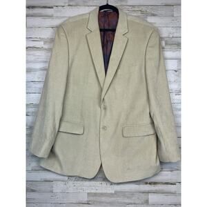 Afazzy New York Vovage Beige Paisley Interior Dress Blazer Mens 46R
